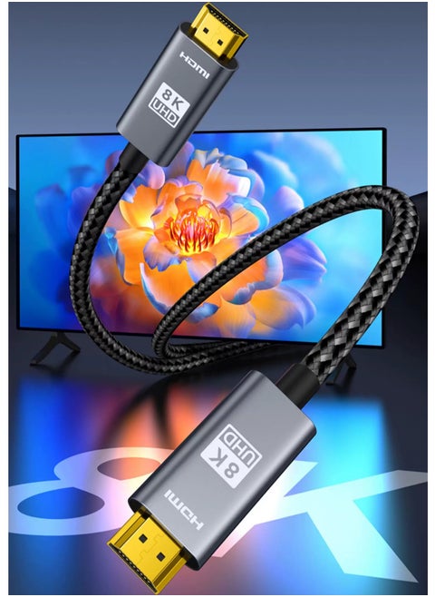 8K High-definition cable HDMI 2.1 data connection cable,Supports 4K,Suitable for projectors,Computer monitors,televisions,etc PS5、PS4、Xbox、switch
