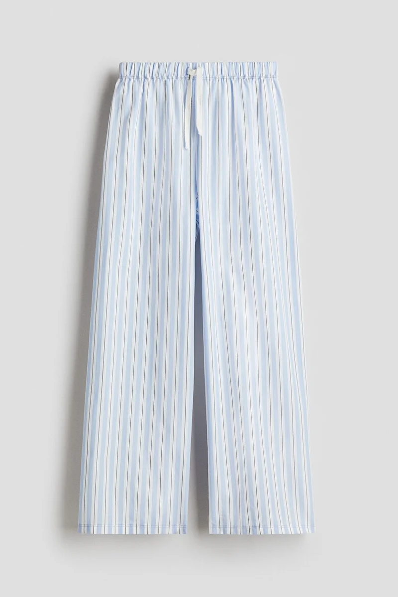 H&M Cotton poplin trousers