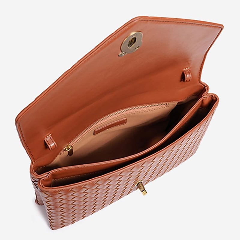 Upbull Trendy Woven Evening Clutch Purses Women PU Leather Evening Handbags Underarm Shoulder Crossbody Purse Wedding Wallet - Image 4