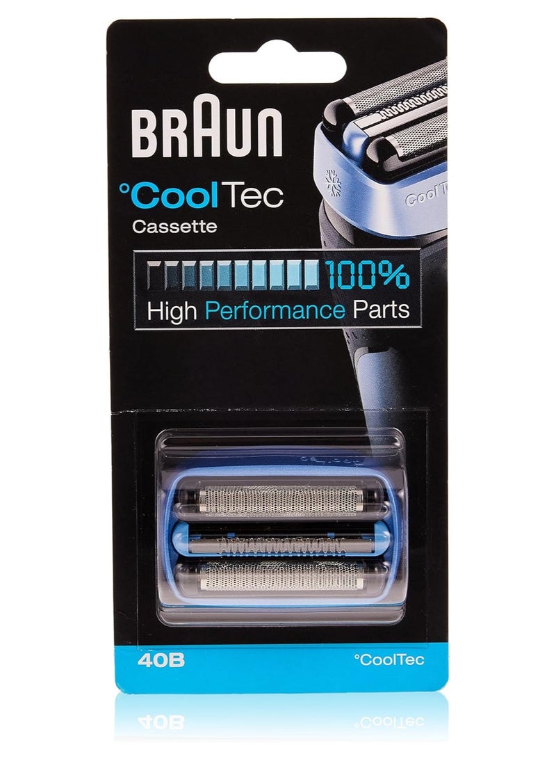 براون قطعة غيار لماكينة حلاقة براون 40B بلون ازرق - متوافقة مع ماكينات الحلاقة كول تيك - Image 1