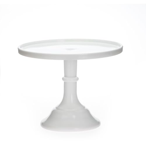 Mosser Glass Milk White 9" Glass Cake Stand - Made in the USA By Mosser Glass,9x8x11 - Image 4