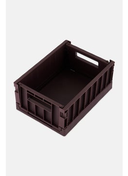 Muy Mucho Small Foldable Storage Box 15 H x 11 L x 2 W cm, Maroon  - Image 1