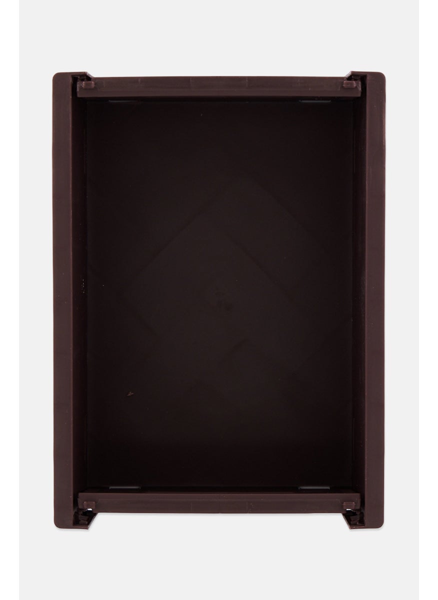 Muy Mucho Small Foldable Storage Box 15 H x 11 L x 2 W cm, Maroon  - Image 2
