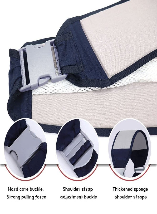 RAIYARAJ Baby Sling Carrier, Adjustable Baby Holder Half Wrapped Hip one Shoulder Labor-Saving, Natural Cotton with Breathable mesh Fabric for Newborn to Toddler up 45lbs (Grey) - Image 3