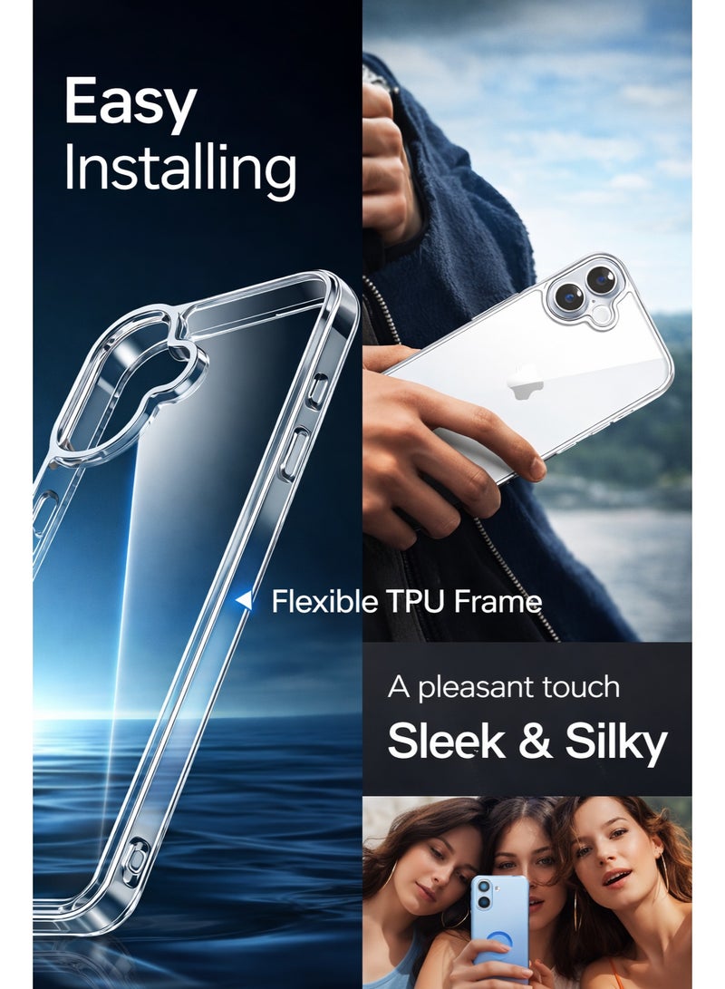 TaimAs iPhone 17 – Scratch-Resistant, Shock-Absorbing Protective CaseSlim & Lightweight (Clear) - Image 3