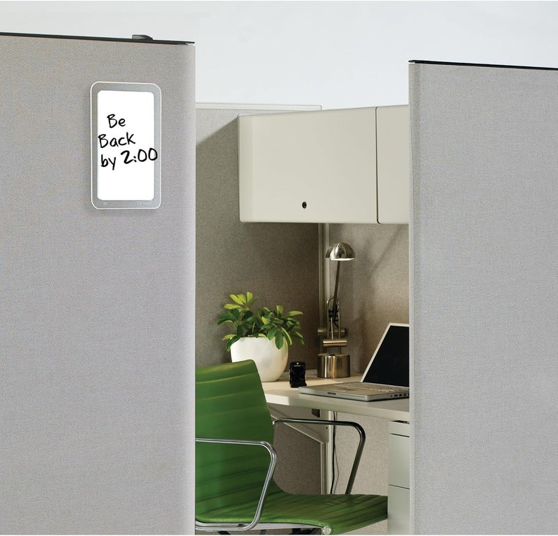 Quartet Quartet iQTotal Erase Marker Board 11 x 6 34 Inches White Translucent Frame TM1107  - Image 5