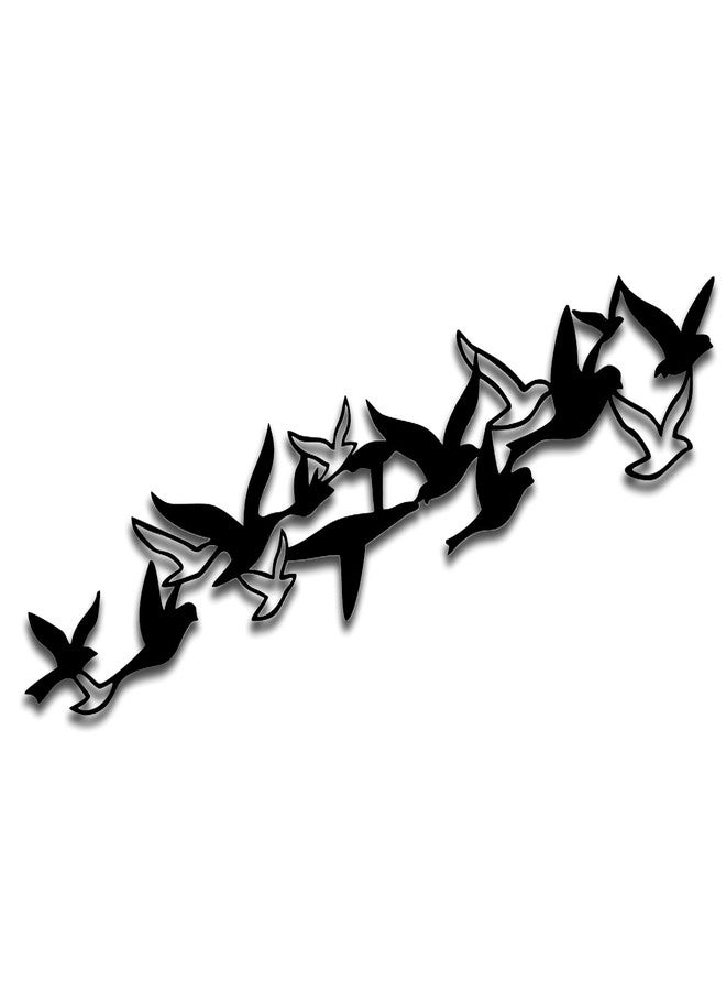 Xedatric Coastal Seagull Decor,Metal Bird Wall Art Minimalist Bird Themed Wall Decor Sculpture for Living Room, Bedroom, Beach House Unique Flock of Birds Design for Home Décor Accents - Image 1