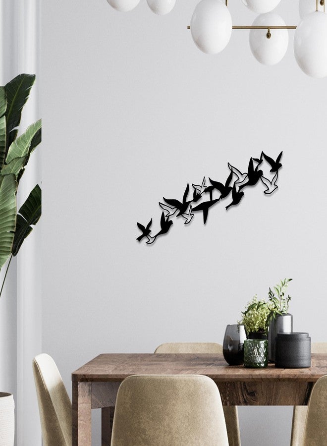 Xedatric Coastal Seagull Decor,Metal Bird Wall Art Minimalist Bird Themed Wall Decor Sculpture for Living Room, Bedroom, Beach House Unique Flock of Birds Design for Home Décor Accents - Image 5