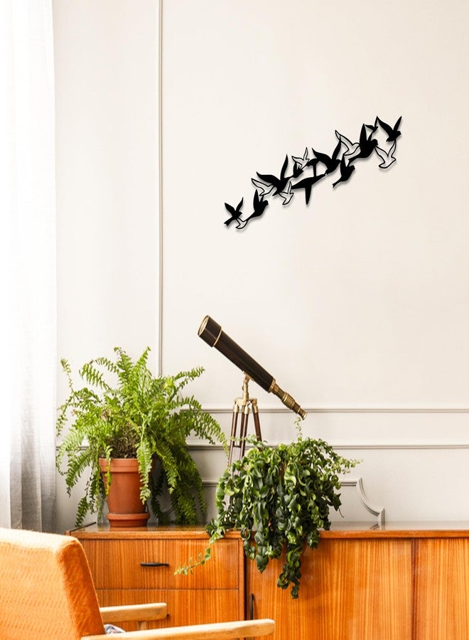 Xedatric Coastal Seagull Decor,Metal Bird Wall Art Minimalist Bird Themed Wall Decor Sculpture for Living Room, Bedroom, Beach House Unique Flock of Birds Design for Home Décor Accents - Image 4