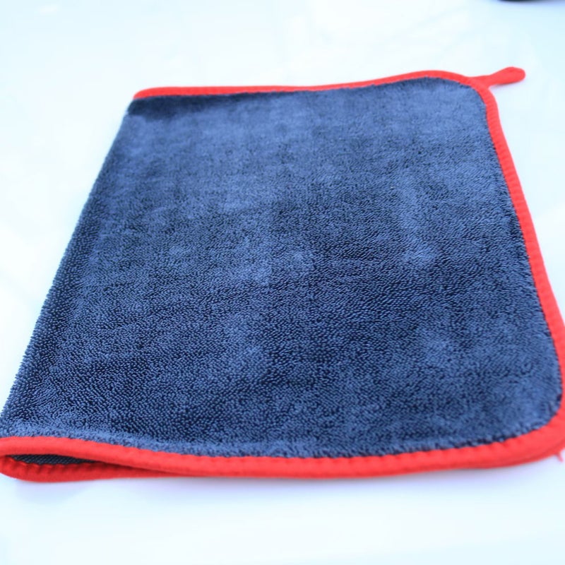 Small Braided Water-Absorbing Towel, Twisted Double-Layer Car Wash Towel, Double-Sided Thickened Cleaning Cloth, Absorbent Interior Cleaning Car Wipe Towel - Image 1