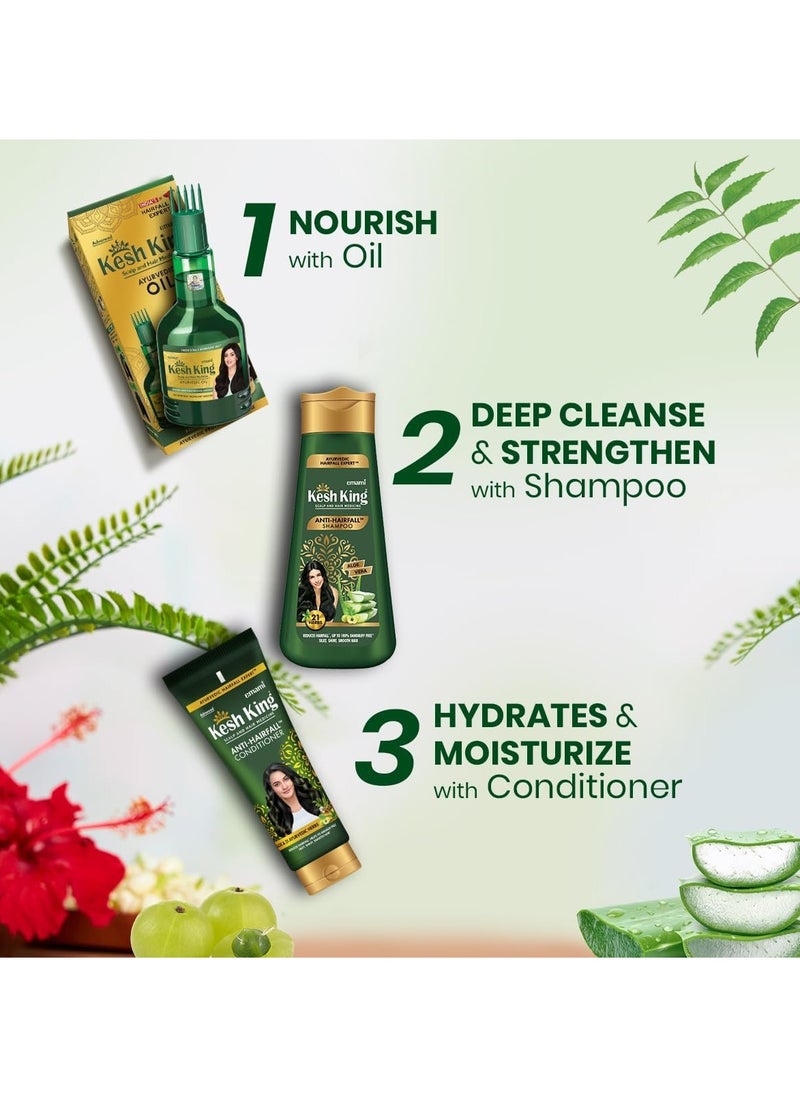 emami Kesh King Anti Hair Fall Shampoo with Aloe & Ayurvedic 21 Herbs - 200 ml  - Image 5