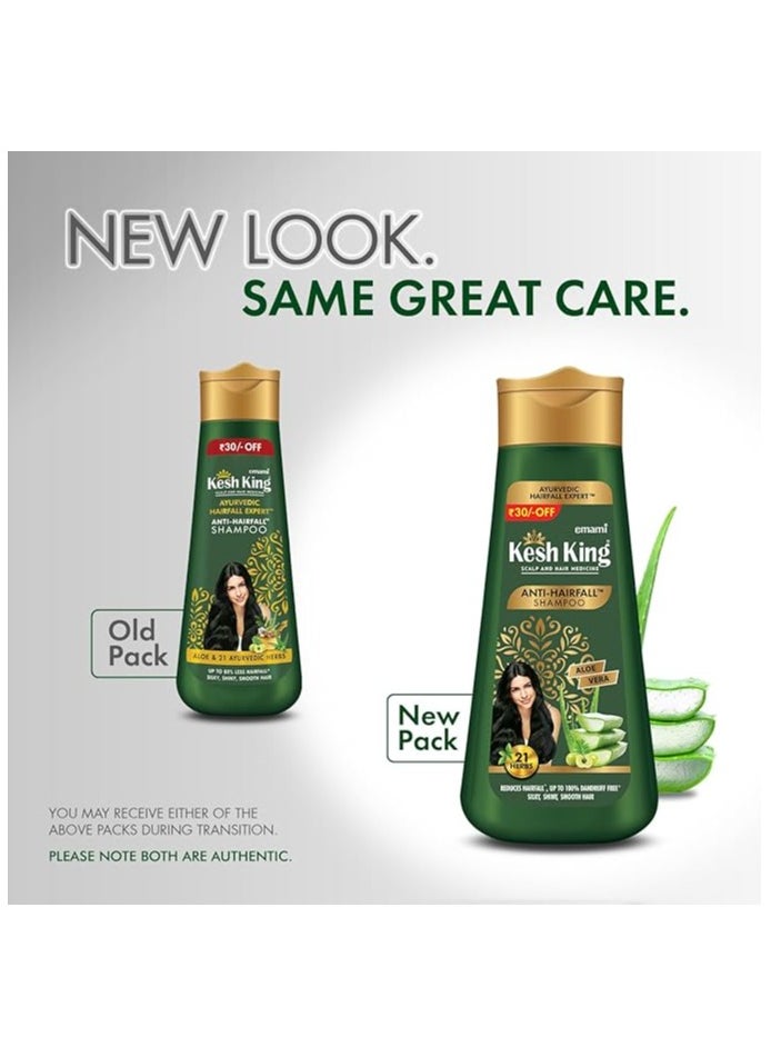 emami Kesh King Anti Hair Fall Shampoo with Aloe & Ayurvedic 21 Herbs - 200 ml  - Image 2