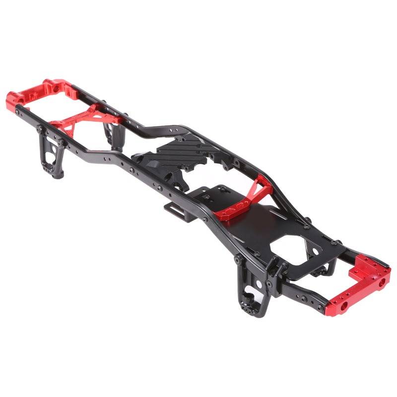 Metal Chassis Frame: 1/10 Scale Aluminum Alloy - Durable Crashworthy Construction for Axial SCX10 II 90046 90047 RC Crawler Car - Image 1
