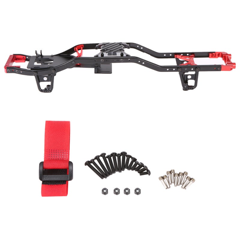Metal Chassis Frame: 1/10 Scale Aluminum Alloy - Durable Crashworthy Construction for Axial SCX10 II 90046 90047 RC Crawler Car - Image 5