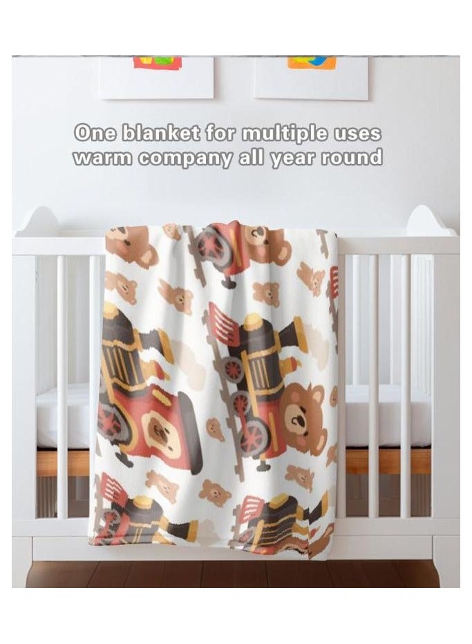 general Children's or student cartoon flannel thin blanket (warm and comfortable, suitable for sleep, games) 100cm*150cm - 72 - Image 1