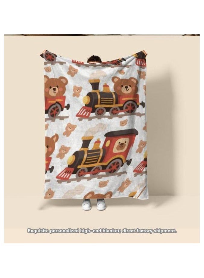 general Children's or student cartoon flannel thin blanket (warm and comfortable, suitable for sleep, games) 100cm*150cm - 72 - Image 3