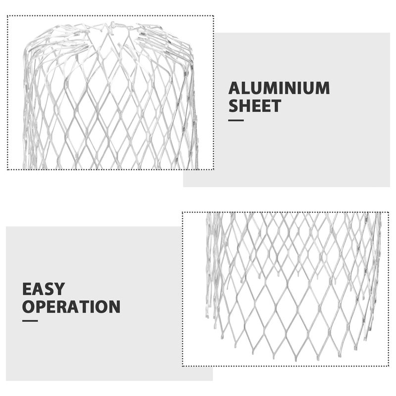 4Pcs 3 Inch Flat Head Gutter Guards Leaf Filters Mesh Downspout Strainer Covers Anti Clog Drainage Protector For Outdoor Home Garden - Image 4