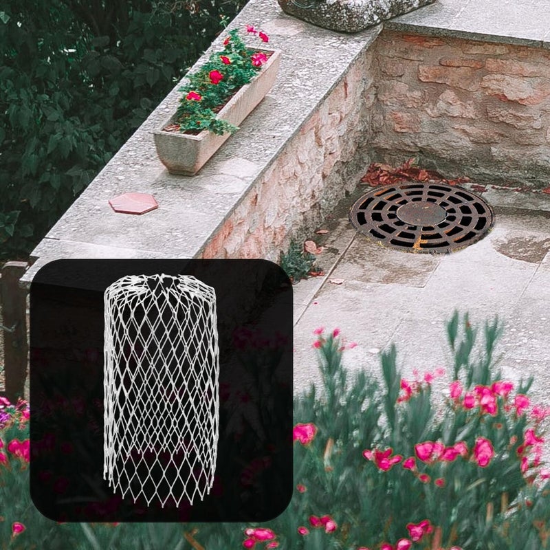 4Pcs 3 Inch Flat Head Gutter Guards Leaf Filters Mesh Downspout Strainer Covers Anti Clog Drainage Protector For Outdoor Home Garden - Image 5