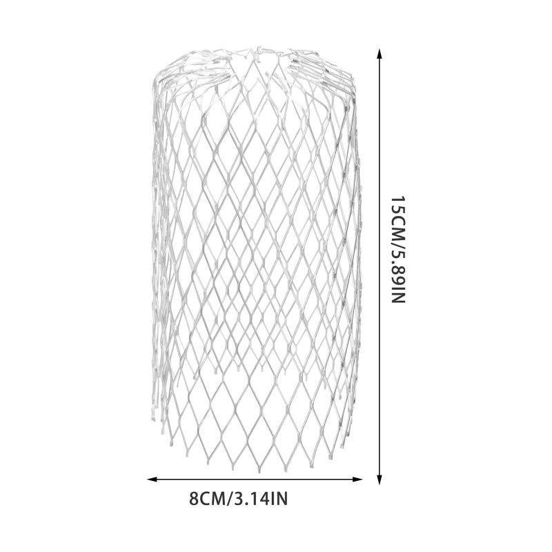 4Pcs 3 Inch Flat Head Gutter Guards Leaf Filters Mesh Downspout Strainer Covers Anti Clog Drainage Protector For Outdoor Home Garden - Image 3