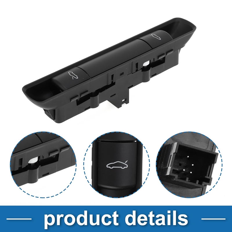 A ABSOPRO Hood Decklid Release Trunk Switch No.99761310502 for Porsche 911 Boxster Cayman Black - Image 3