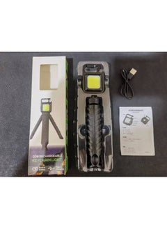 Portable Multi-Function Keychain Light Outdoor Emergency Mini Work Light High Magnetic Field Compact Torch For Camping And Hikin-Color:Aluminum Alloy Keychain Lamp [500 MA] With Tripod