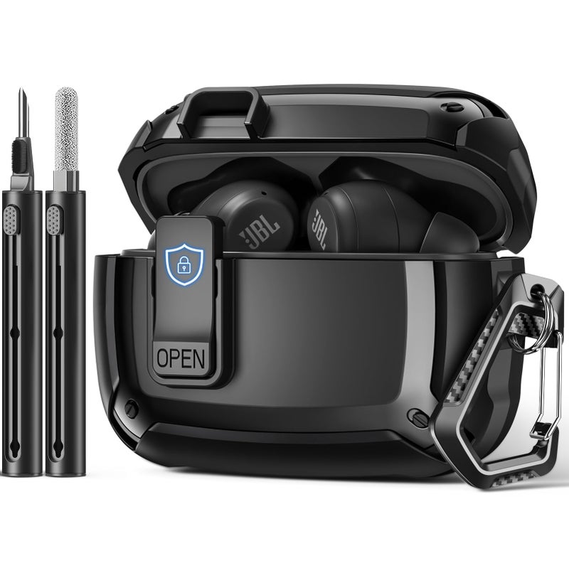 Polislime for JBL Vibe Beam2 Case (2025) / for Vibe Beam Case (2023)/ for JBL Vibe 200TWS (2022) with Lock Clip & Cleaning Kit,Shockproof Protective Headphone Cover - Image 1