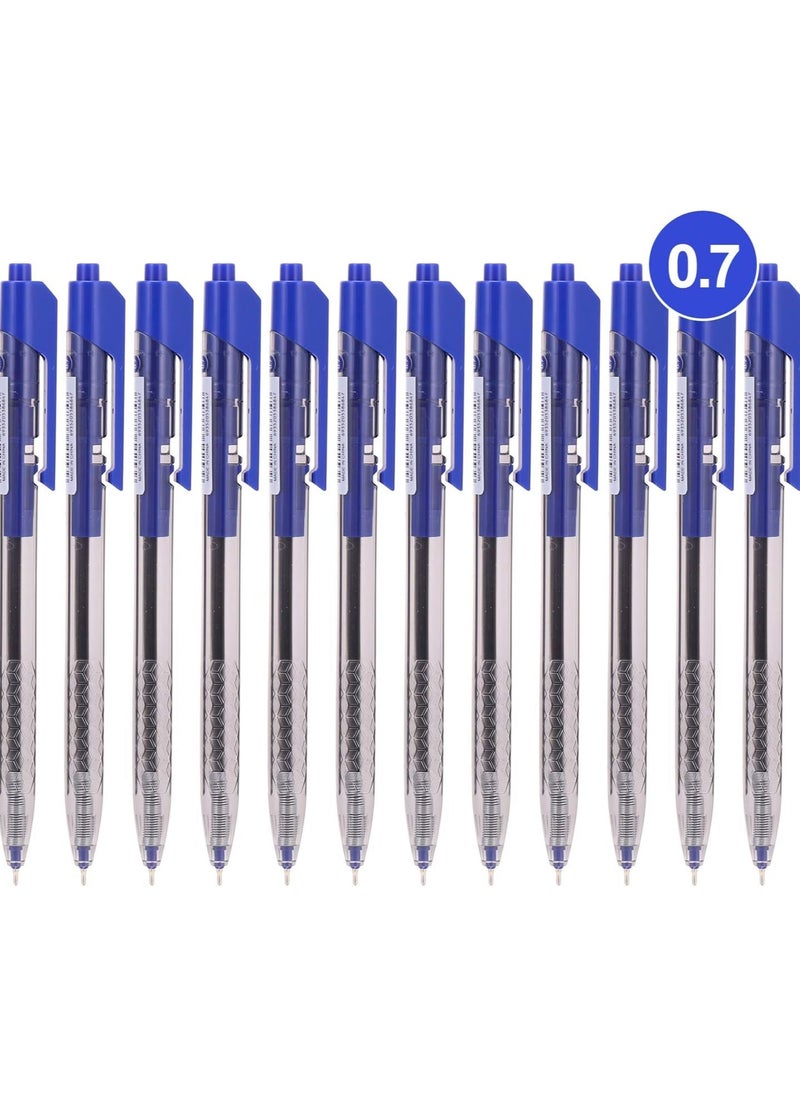 Deli - Deli Q01330 ball point pen extra smooth writing pack of 12 blue - Image 1