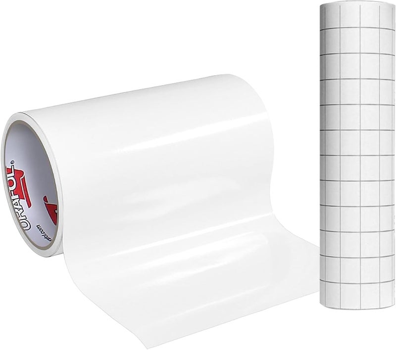 651 White Gloss Permanent Vinyl - 12" x 50ft w/Transfer Paper