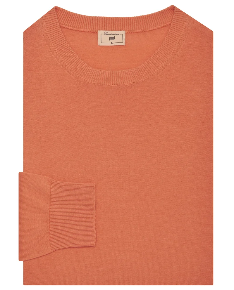 Camicissima Cotton Basic Crew Neck Sweater