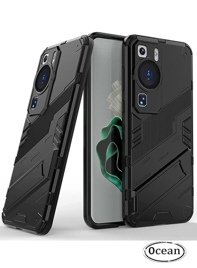 أوشن هواوي P60 برو الهاتف المحمول شل ( أسود ) ، تبو امتصاص الصدمات الكمبيوتر الصلبة المختلطة ، والمياه واقية من التعرق ، كامل حماية العدسة ، أربع زوايا المضادة للسقوط ، مع طوي قوس المخفية - Image 1