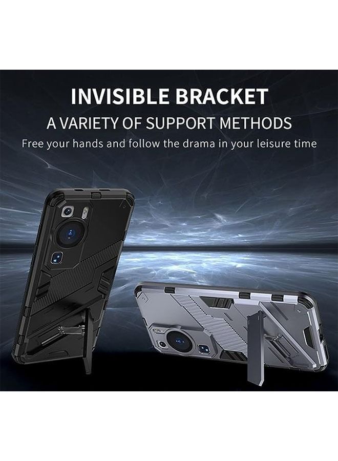 أوشن هواوي P60 برو الهاتف المحمول شل ( أسود ) ، تبو امتصاص الصدمات الكمبيوتر الصلبة المختلطة ، والمياه واقية من التعرق ، كامل حماية العدسة ، أربع زوايا المضادة للسقوط ، مع طوي قوس المخفية - Image 4