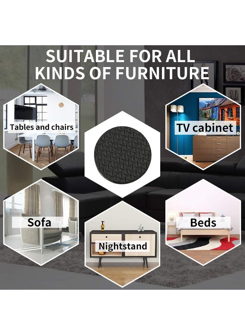 DIY Crafts - DIY Crafts 2 Pcs, 6 inch Square, Black Slip DIY Stick Non Slip Furniture Pads/Rubber Grips Self Adhesive Furniture Feet Floor Protectors, 6 inch Square (2, 6 inch Square, Black) - Image 1