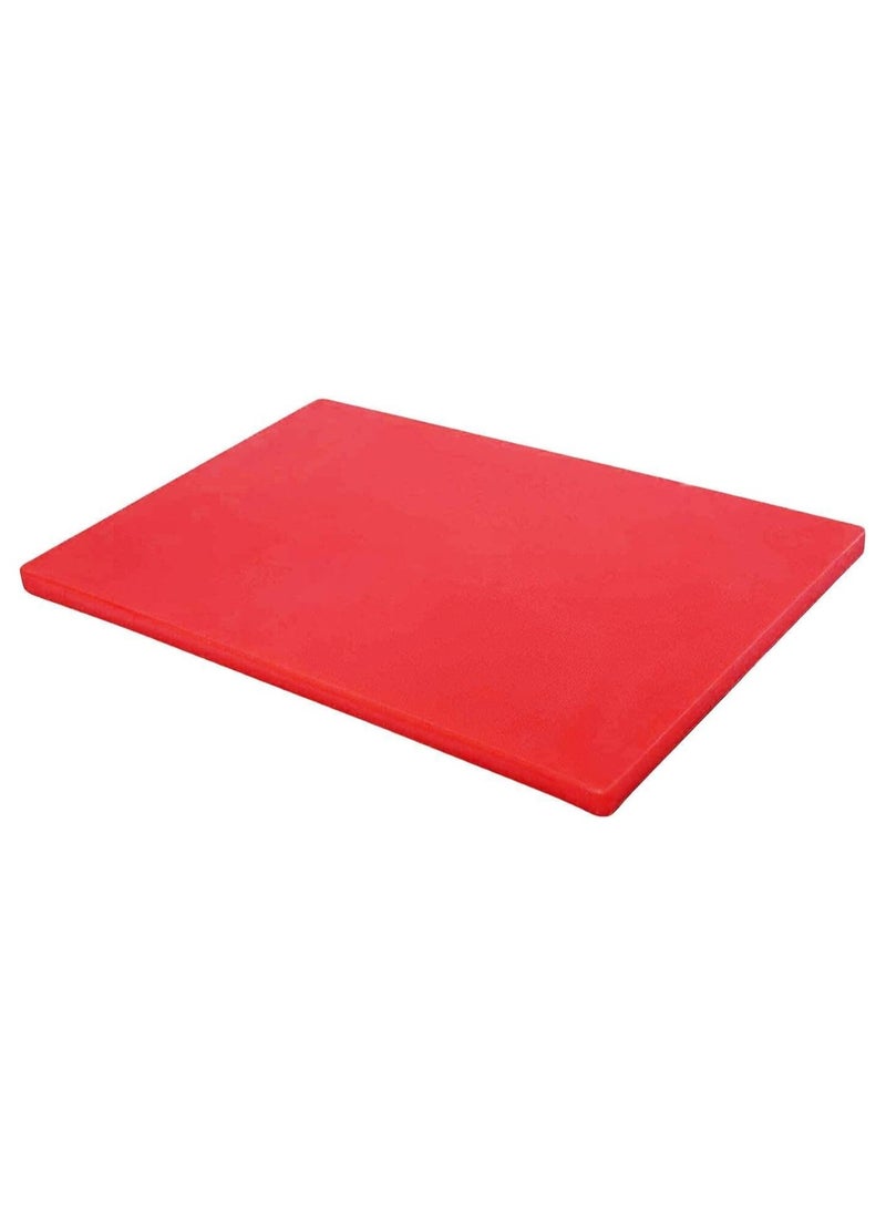 Chef Inox Professional Heavy Duty High-Density Polyethylene Cutting Board - 60 x 40 x 2cm Red  - Image 1