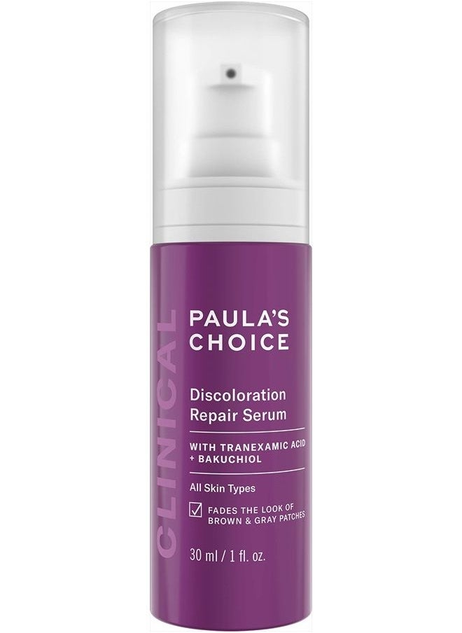 PAULA'S CHOICE CLINICAL Discoloration Repair Serum with Tranexemic Acid for Stubborn Dark Spots, Post-Acne Marks & Sun Damage, Paraben-Free & Fragrance-Free, 1 Fl Oz  - Image 1
