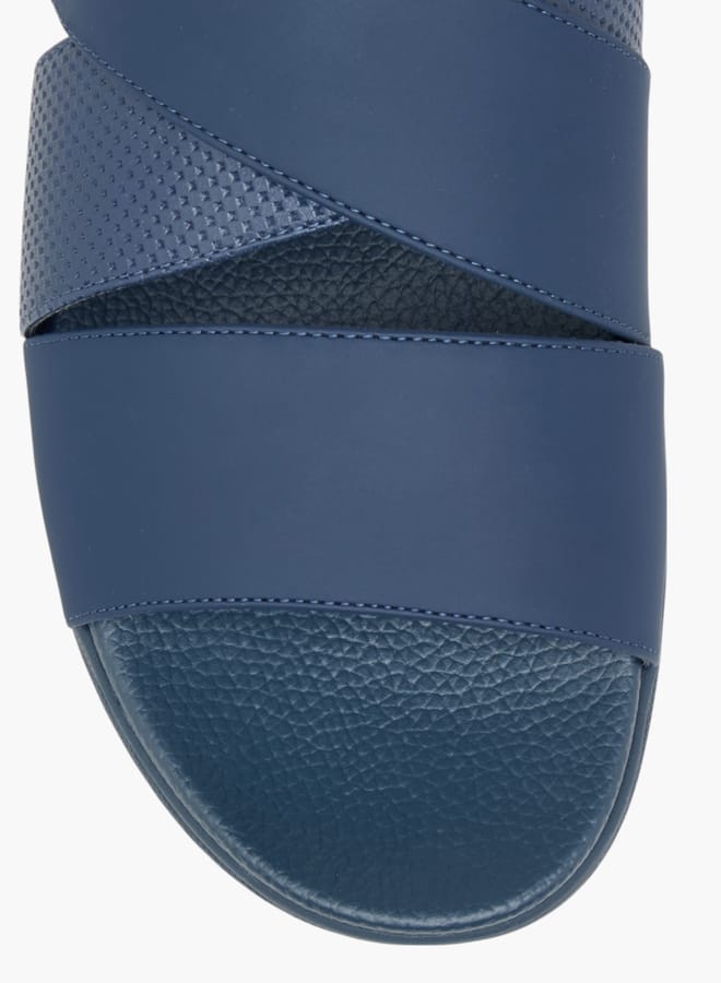 Le Confort Men's Textured Cross Strap Slip-On Sandals  - Image 3
