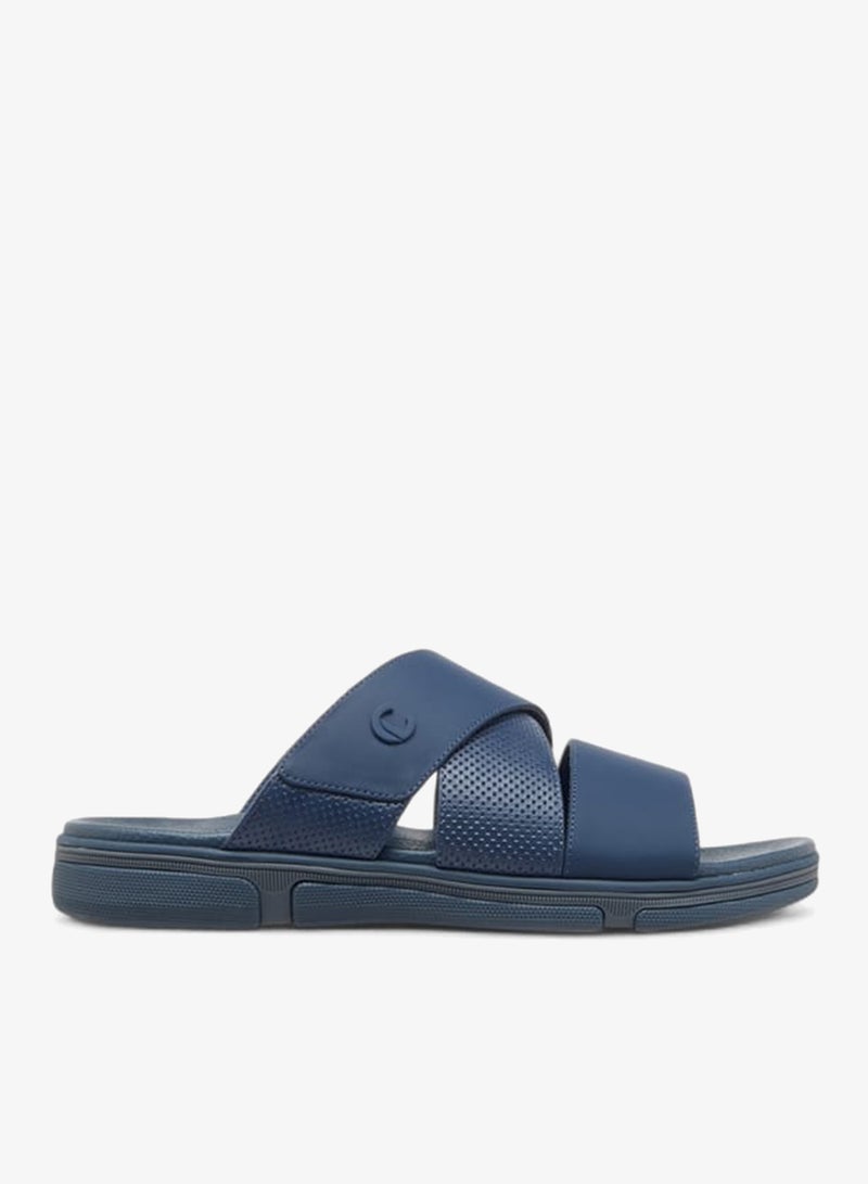 Le Confort Men's Textured Cross Strap Slip-On Sandals Ramadan Collection - Image 1