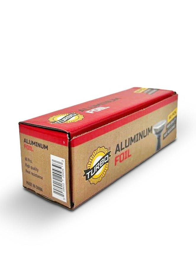 Turbo Aluminum Foil Paper: High-Quality Heat Resistance (60pcs) - Image 4