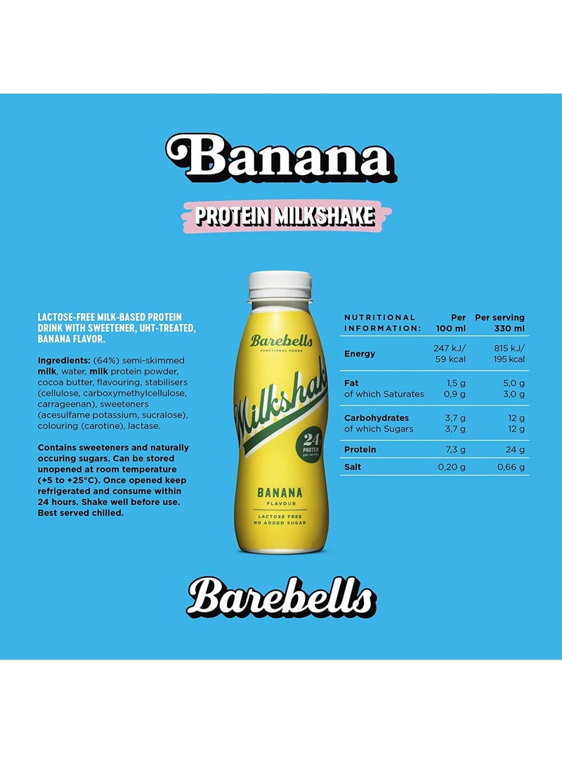 بيربيلز بروتين ميلك شيك موز 330 مل عبوة من 8 قطع - Image 2