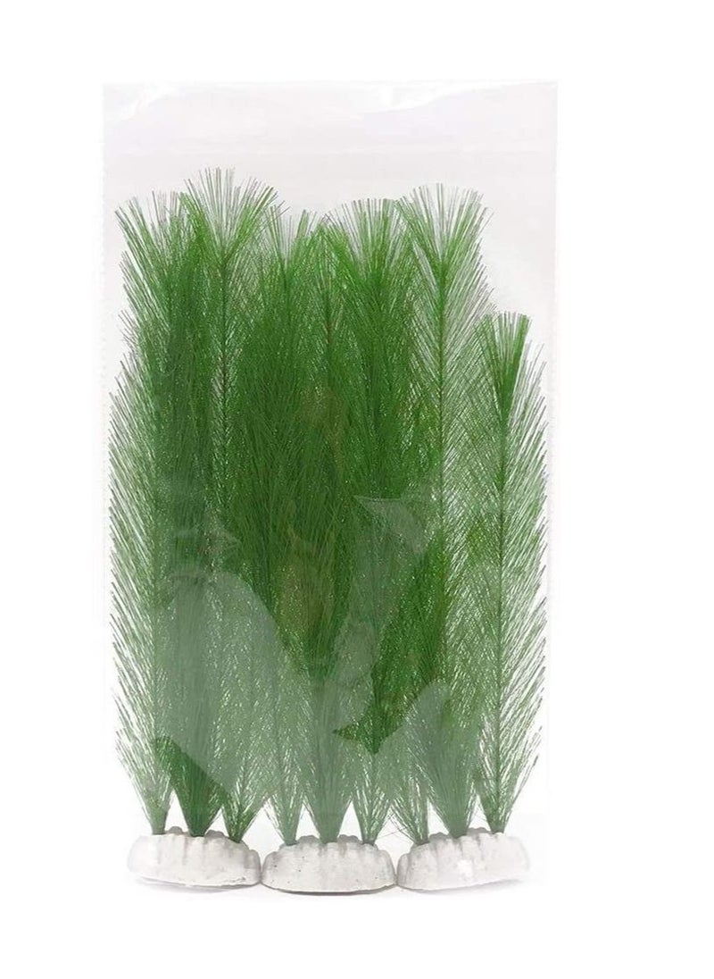 KASTWAVE 3 Pcs Artificial Seaweed Water Plants for Aquarium, Plastic Green Plants Aquarium Decorations for Fish Tank, Home Décor (30cm/11")  - Image 5