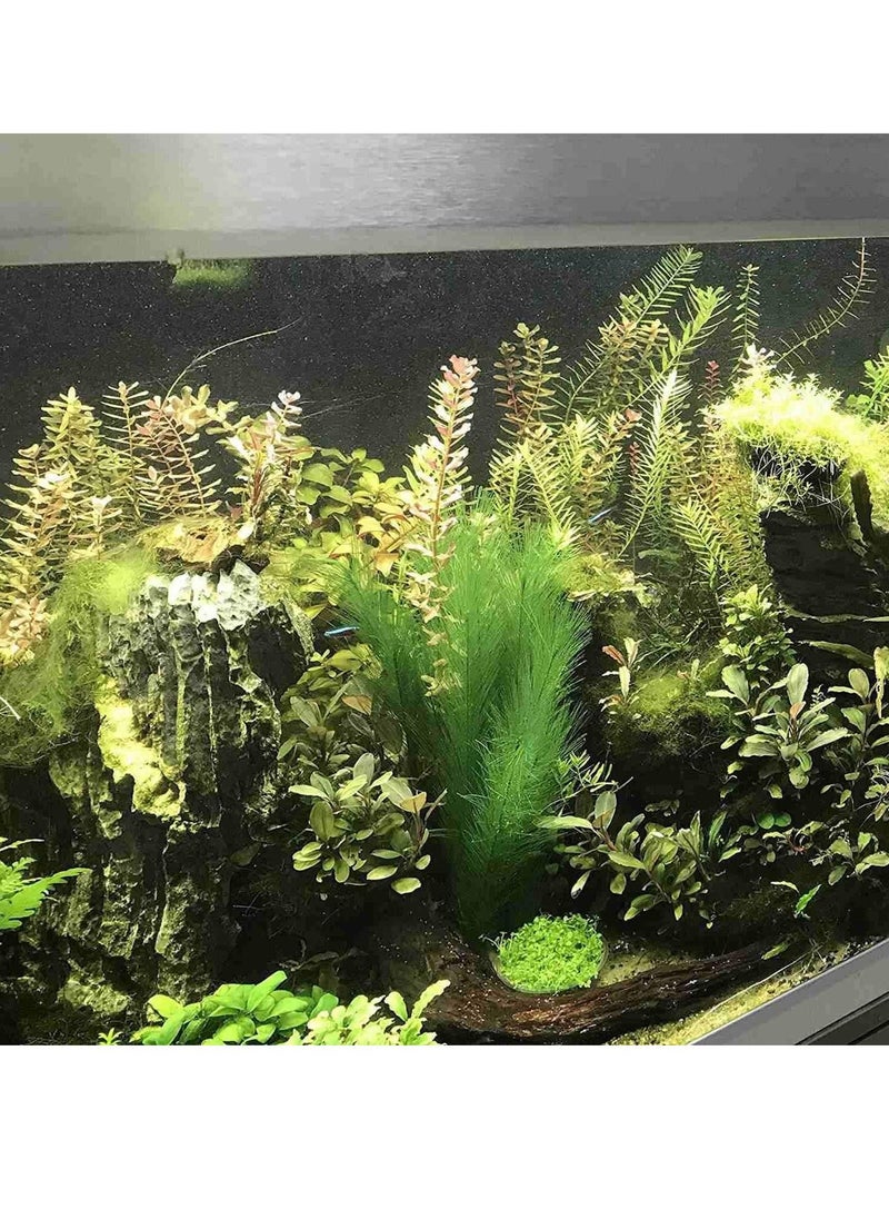 KASTWAVE 3 Pcs Artificial Seaweed Water Plants for Aquarium, Plastic Green Plants Aquarium Decorations for Fish Tank, Home Décor (30cm/11")  - Image 2