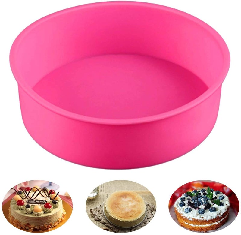 KOOTIPS Baking Silicone 8-Inch Springform Pan Protector for 7 inch and 6 inch Round Cheesecake Silicone Baking Pan Accessories Preventing Water from Entering the Springform Pan - Image 5