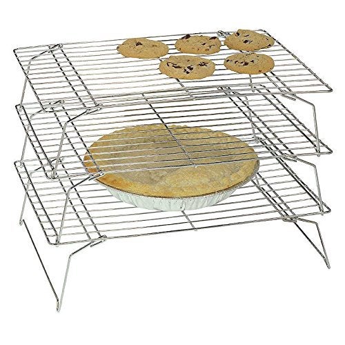 Charmed Charmed Silver 3Tier Stackable Cooling Rack 135x 95 inch