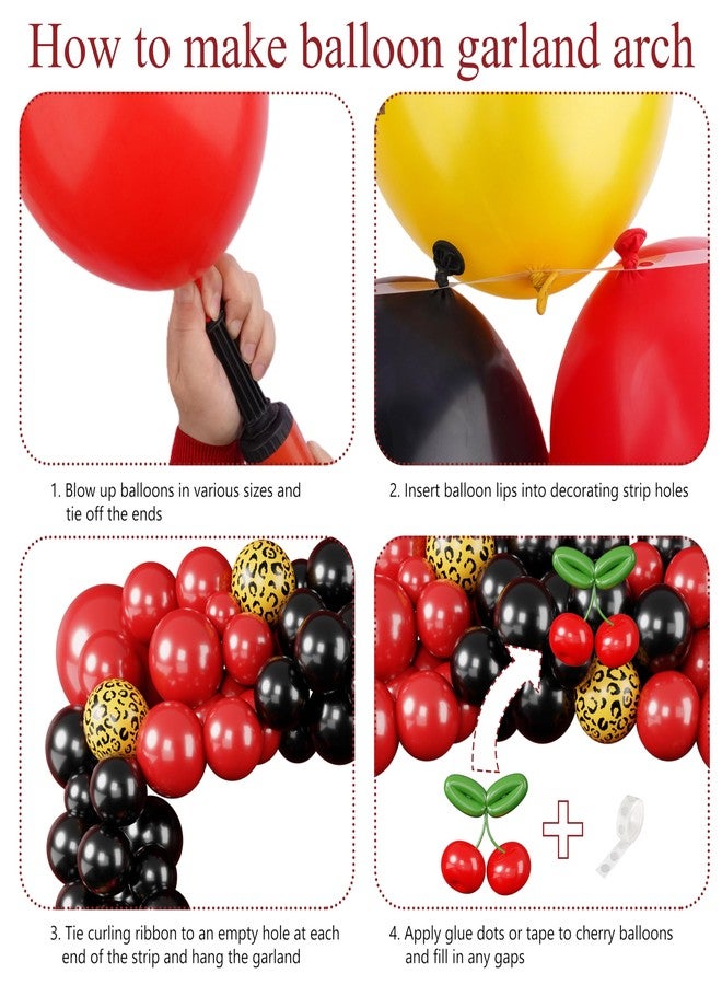 THAWAY Cheetah Print Birthday Decorations 124pcs Cheetah Print Party Decorations Red and Cheetah Party Decorations Includes Banner Backdrop Tablecloth Balloon etc for Girls Women Birthday Party Decor Favors - Image 4