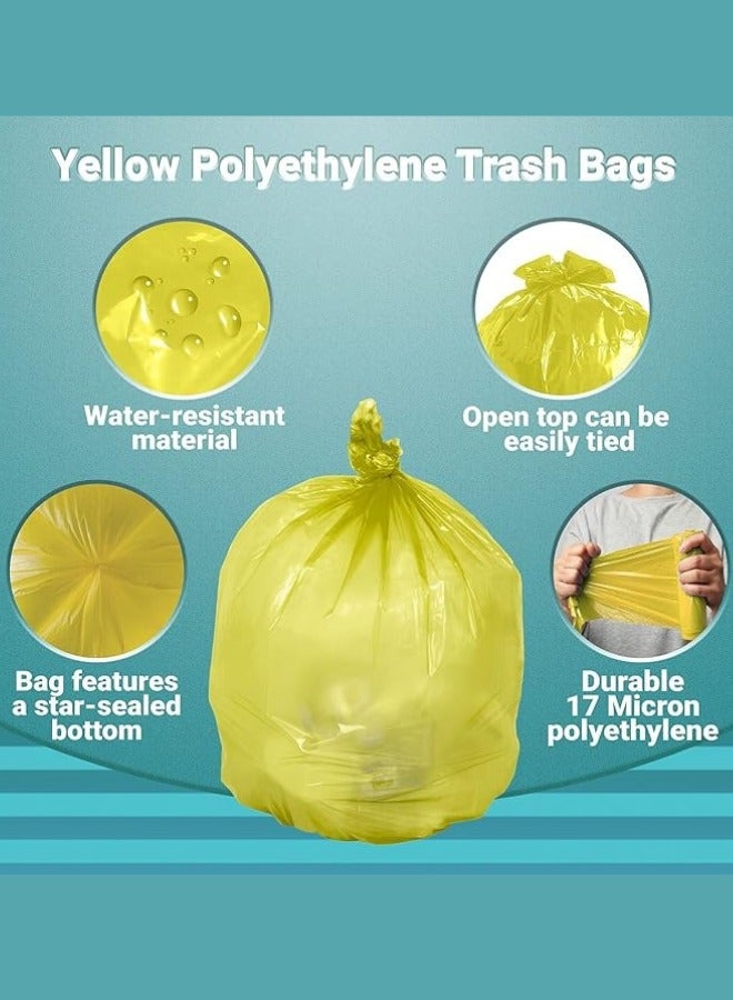 25 bags of yellow garbage bags (30 gallons) - Image 3