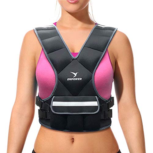 Empower Weighted Vest for Women - Workout Vest - Fixed 8lbs or Adjustable 10-12-14-16lbs - Adds Resistance to Strength Training, Running, Walking & Cardio - Designed To Fit A Woman’s Body - Image 1
