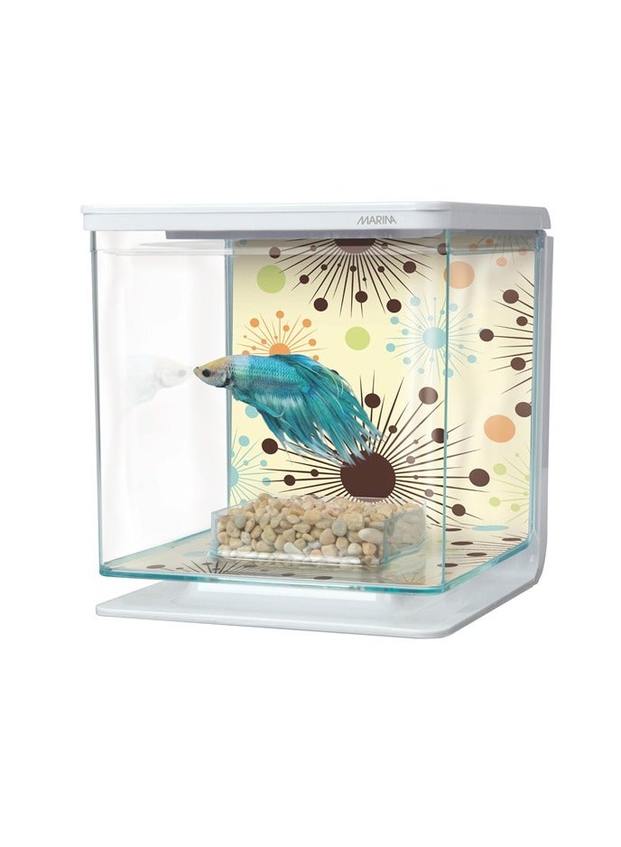 MARINA, BETTA KIT BOY FIREWORKS, YELLOW, Aquarium For Fish - 2L - Image 1