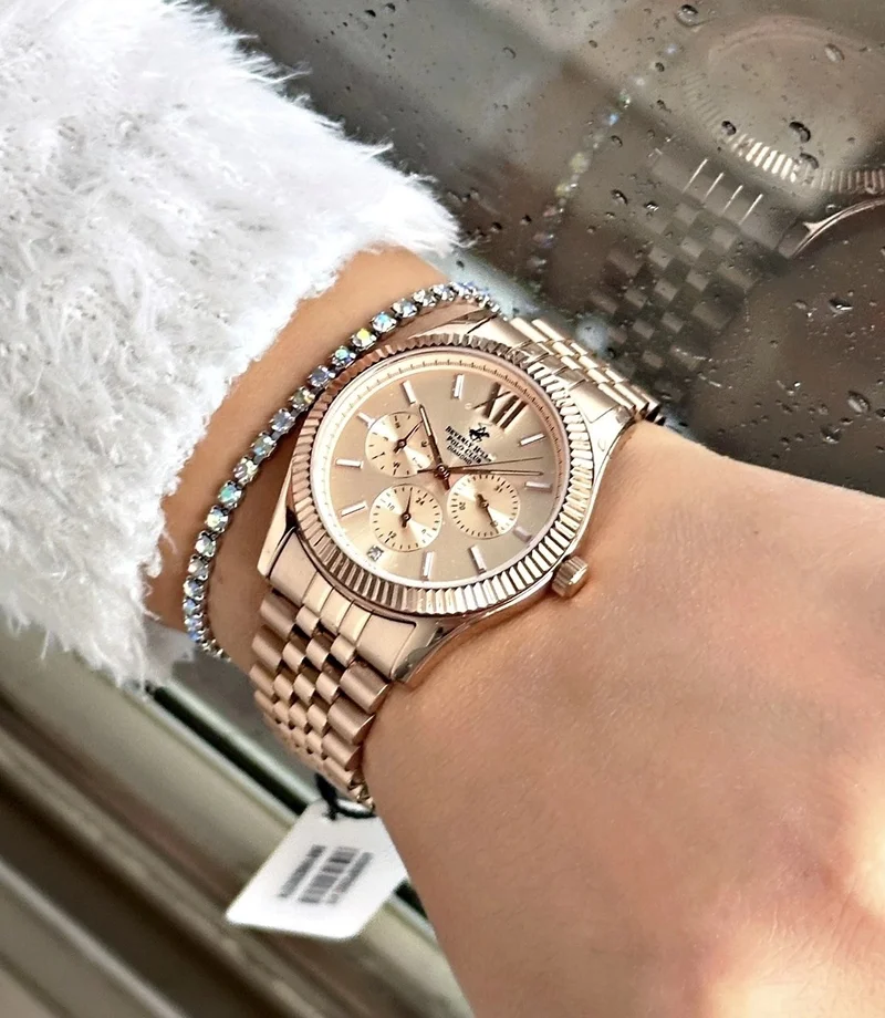 BEVERLY HILLS POLO CLUB BP3082C.410 Diamond Certified Women's Wristwatch