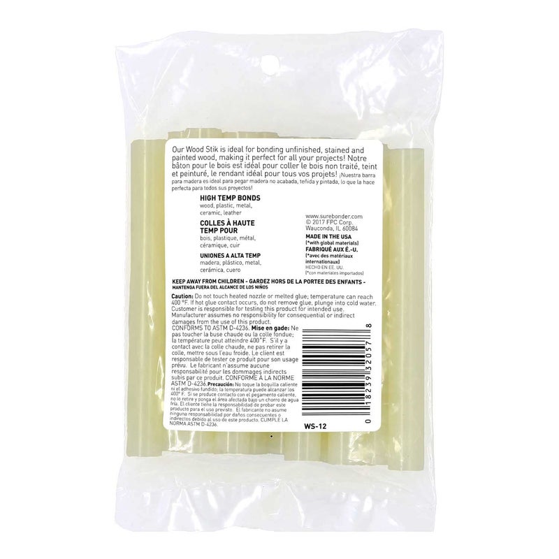 Surebonder WS-12 Full Size Hot Glue Sticks for Woodworking - High Strength, Fast Bonding, Hot Glue for Wood, Craft, and DIY Projects - 12 Pack - Image 2