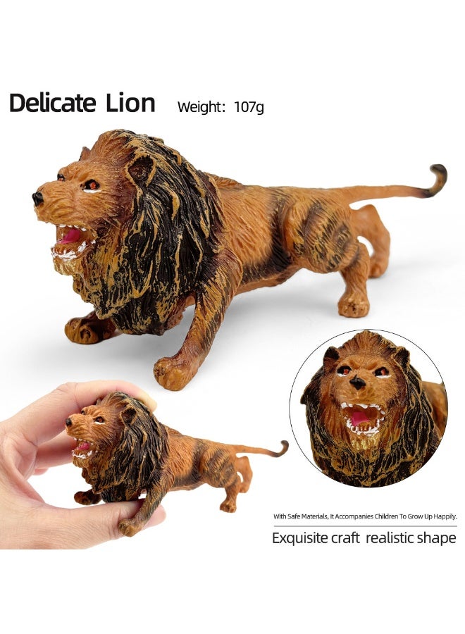 NIBEMINENT Realistic Lion Figurine Model - Authentic Wildlife Replica