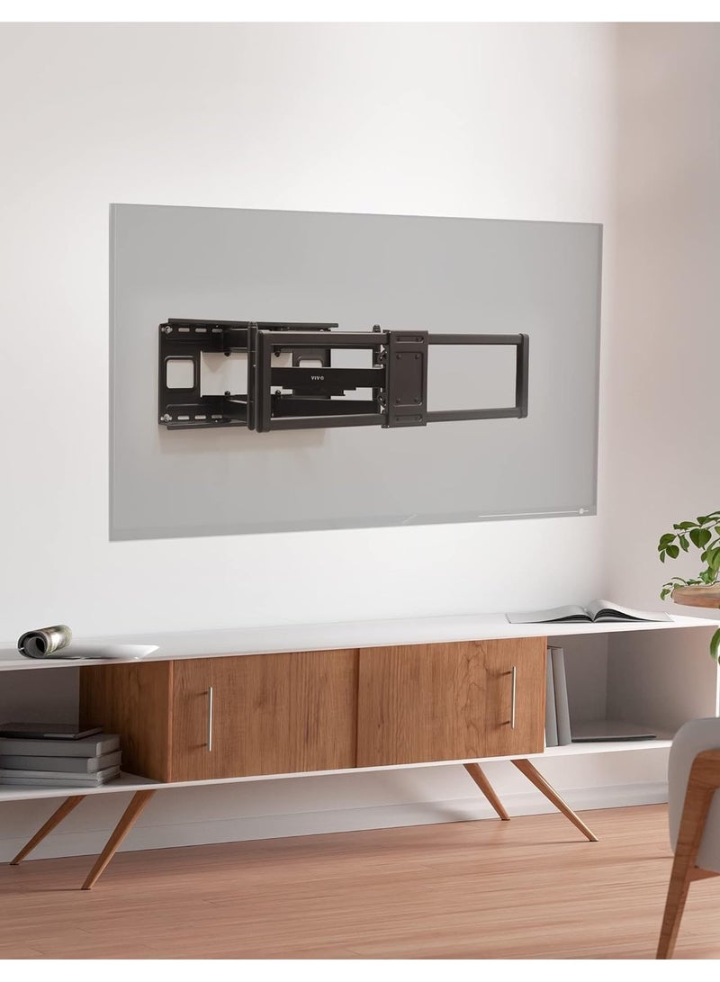 NEWSTAR Full Motion TV Wall Mount for 60–120 Inch Flat & Curved Screens, Extended Arm Swivel Bracket, Max VESA 900x600mm,  Heavy Duty Supports 120kg, Black (91-LPA77696) - Image 2